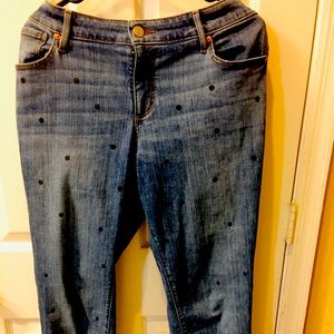 The Loft Size 18 Polka Dot Jeans 👖